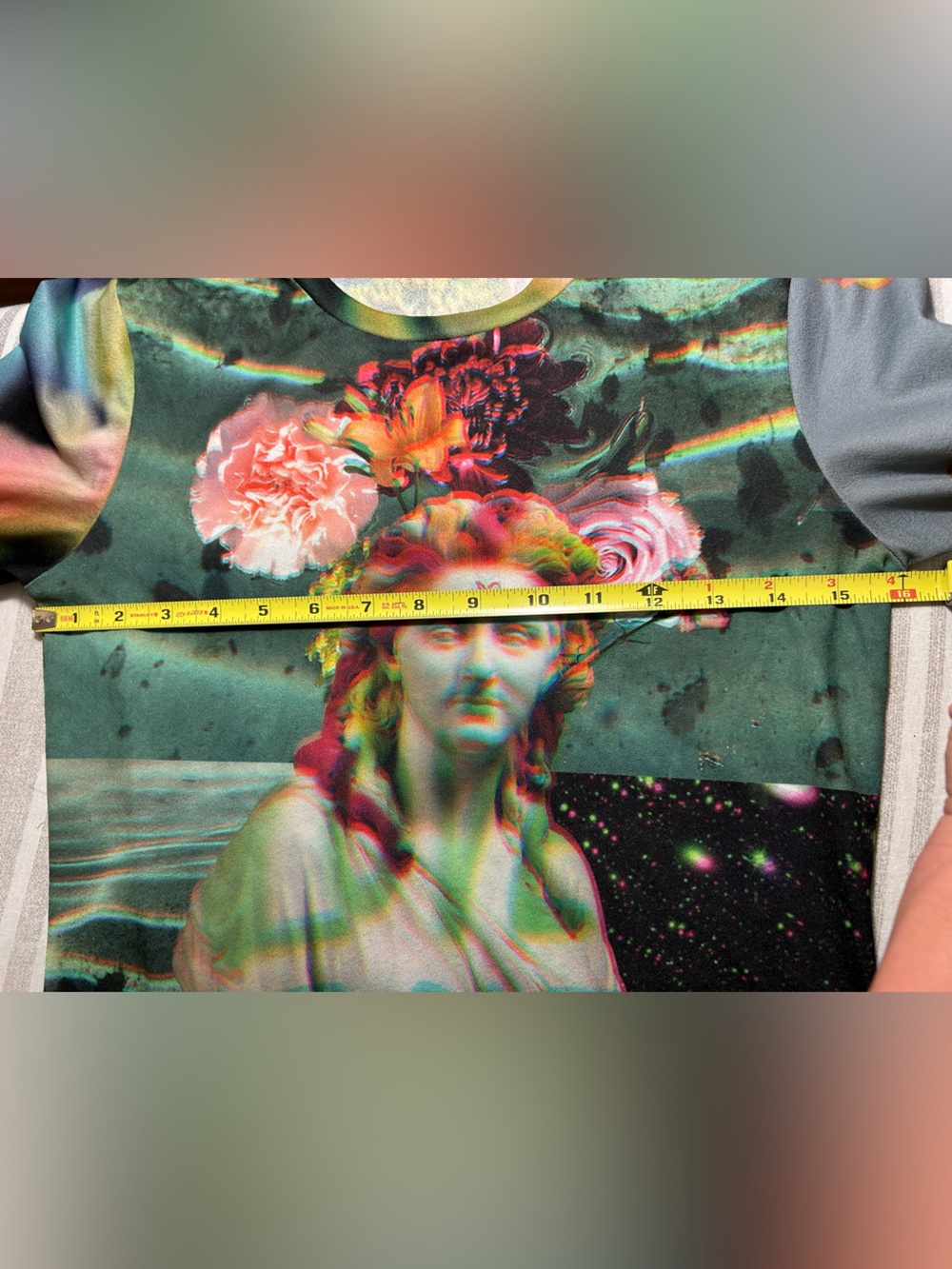 Desigual printed mesh bodycon top sm - Picture 4 of 5